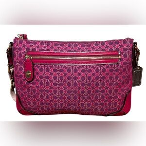 Coach Poppy Signature C Metallic Outline East/West SwingPack